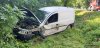 Wypadek samochodu ciężarowego z pojazdem osobowym w Czernicach Borowych